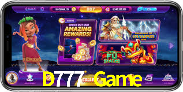 Interface do App D777 Game
